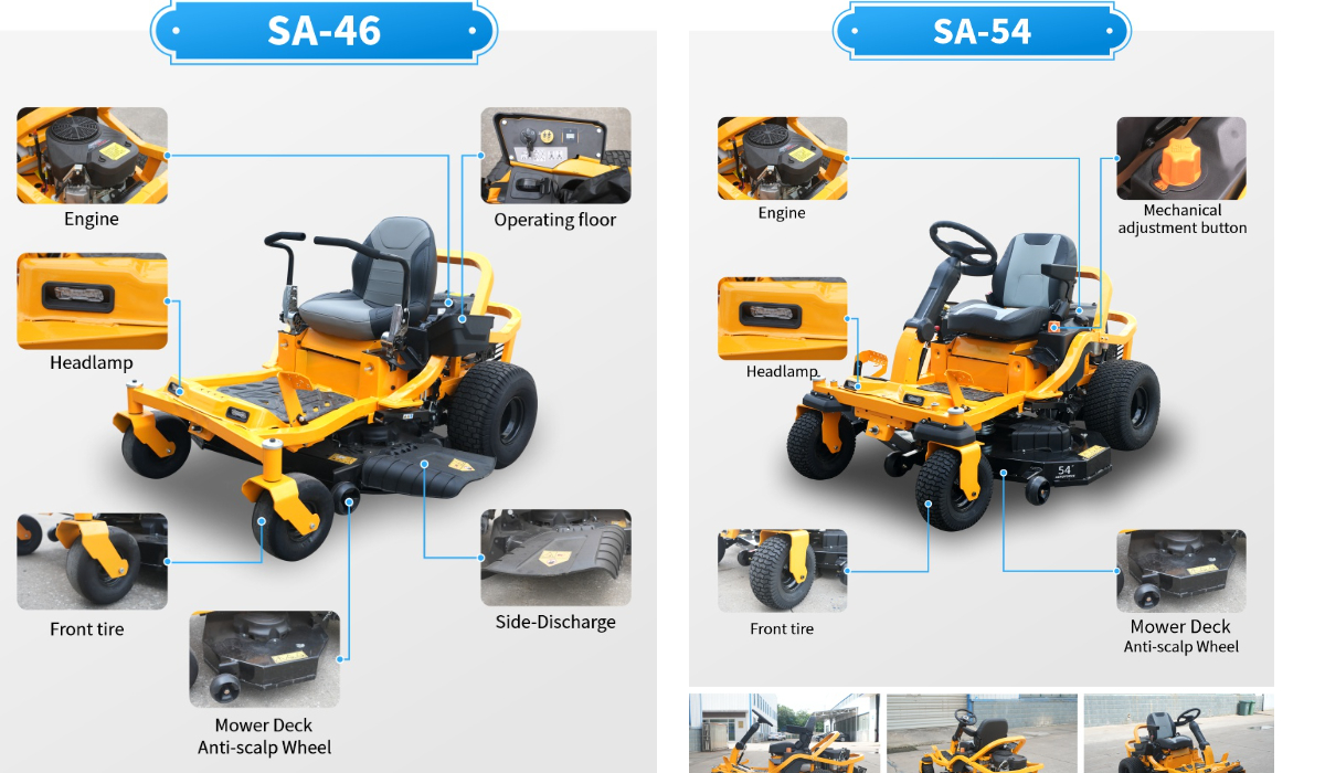 بہترین سیٹ ڈاون لان کاٹنے والی مشین